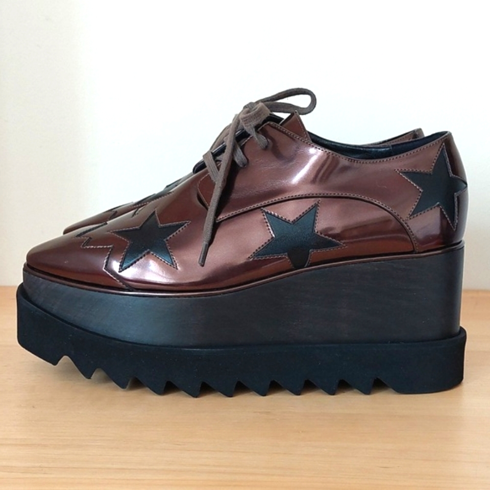 Stella McCartney Brown and Black Platform Shoes